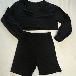 Black two piece set